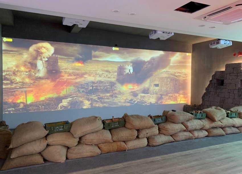 游戏射击、手榴弹投掷互动展项